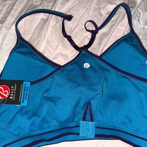 Bally Teal and Purple Sports Bra